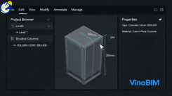 VinaBIM | Hỗ Trợ DIM trên Mô Hình Revit